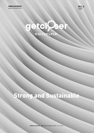 Whitepaper-Titelseite „Nachhaltig und robust – Kabelmanagement mit Biokunststoff“