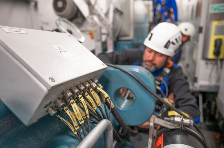 Kennzeichnungslösungen wie Etiketten und bedruckbare Schrumpfschläuche für Windturbinen