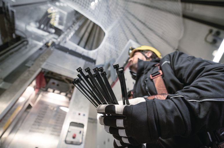 Kabelbinder für die Verkabelung von Windkraftanlagen