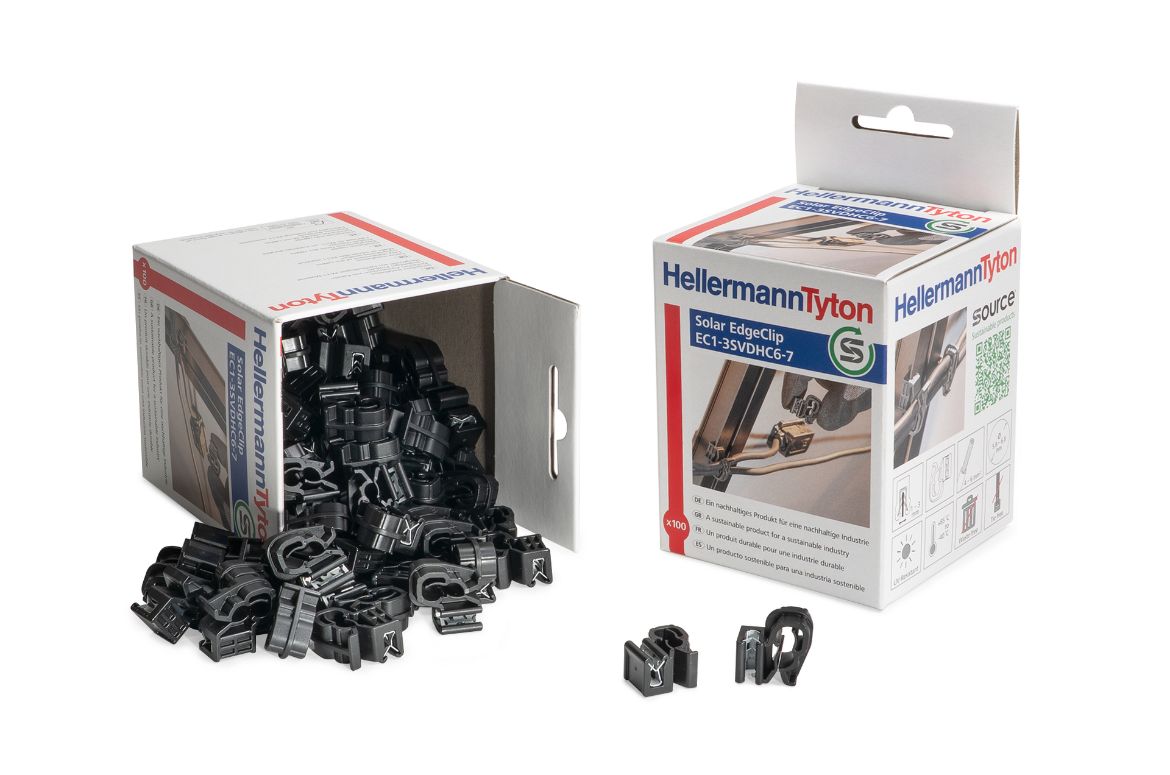 Verpackung zum Kanteclip für Solaranwendungen aus PA11