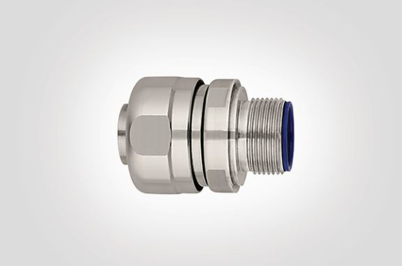 Metal conduit fitting for food-processing applications