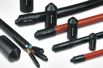 Bedruckbare Schrumpfschlauch-Endkappen auf Kabelenden in verschiedenen Größen