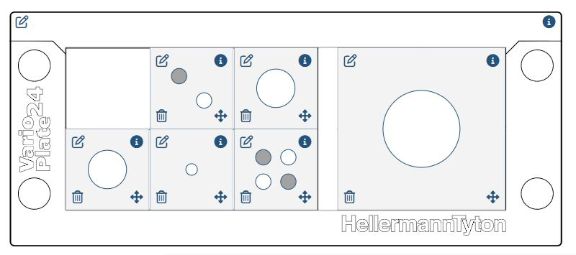 VarioPlate Kabeleinführung Produkt Konfigurator