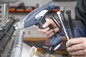 Die ProCut Kabelbinderpistole kombiniert die Vorteile von Hand- und Elektrowerkzeugen