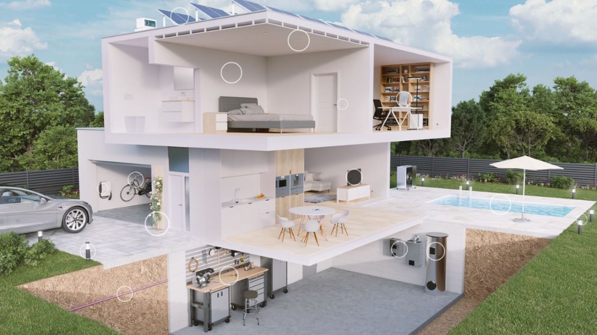 3D-Haus der Elektroinstallation