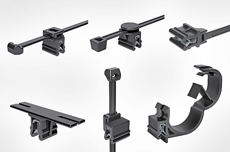 Edge Clips für unterschiedliche Führungsrichtungen