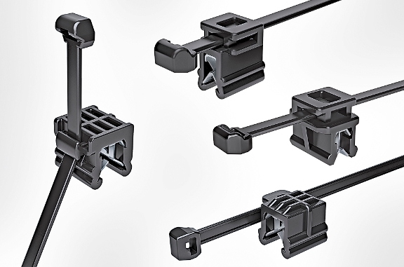 Edge Clips für vier verschiedene Edge-Clip Orientierungen
