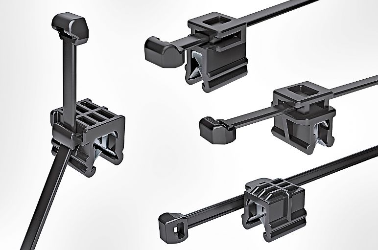 Edge Clips für vier verschiedene Edge-Clip Orientierungen