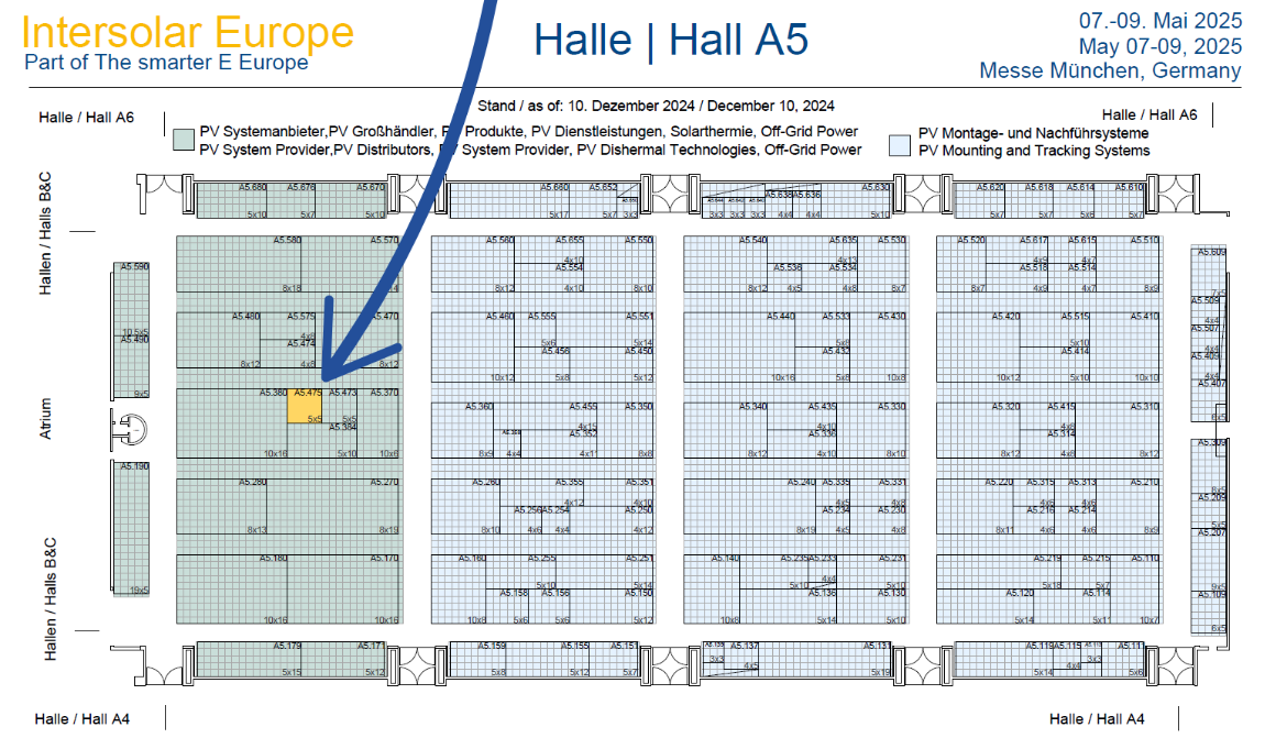 Hallenplan Intersolar 2025